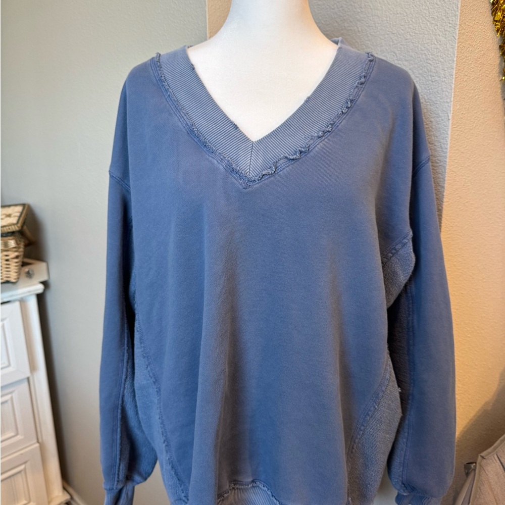 Aerie Soft Blue Knit Top